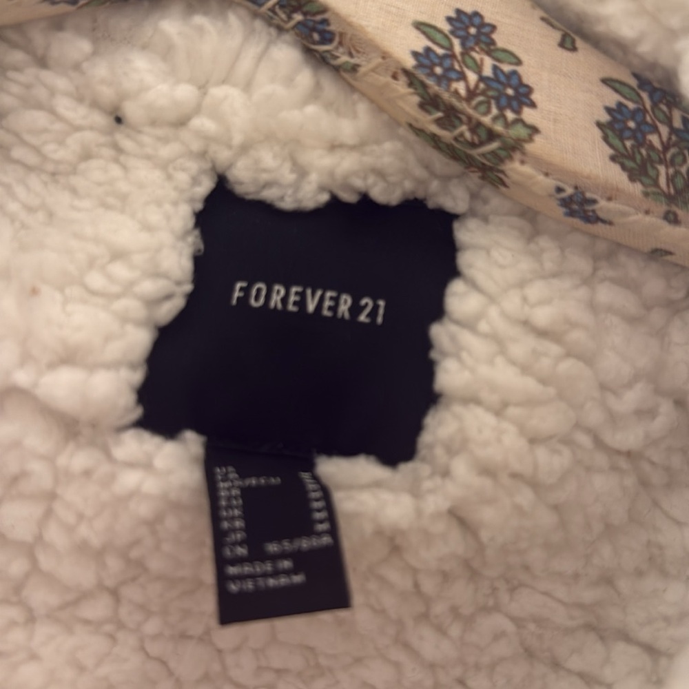 Brown Sherpa-Lined Jacket- Forever 21 - Picture 5 of 12